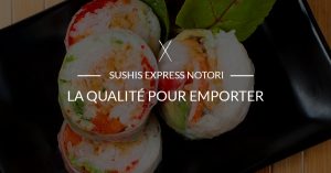 photo de sushis sur assiette